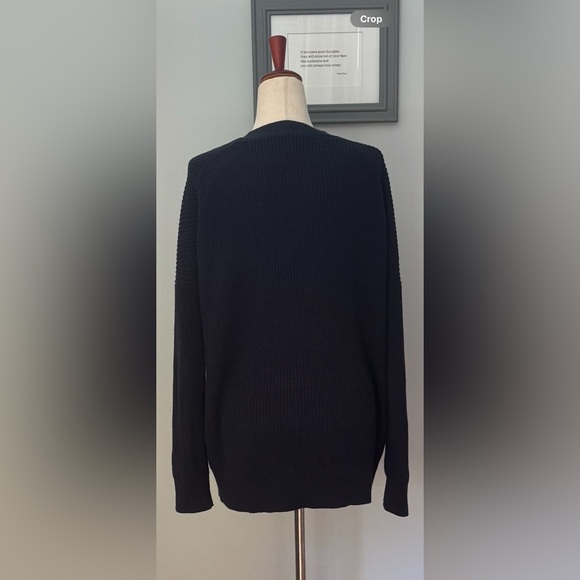 J. CREW Cotton/Cashmere Blend Navy V Neck Cardigan - Picture 6 of 8